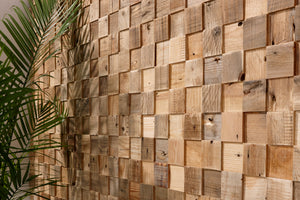 Real wood timber feature walls